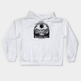 Welcome to Baldur's gate Black and White Kids Hoodie